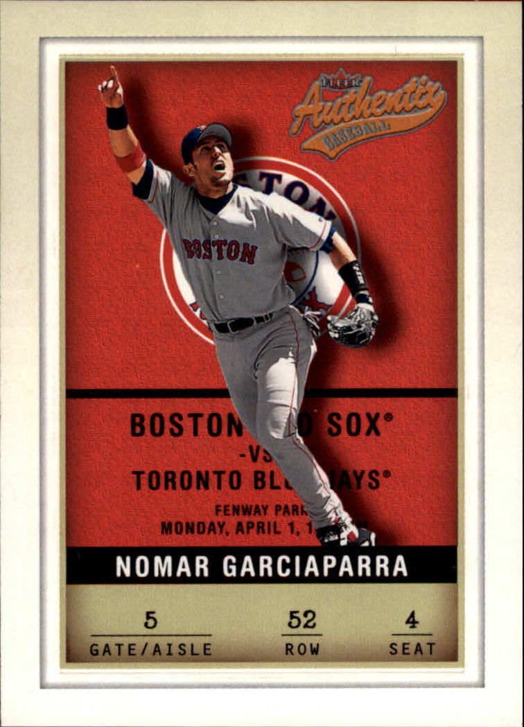 2002 Fleer Authentix #52 Nomar Garciaparra