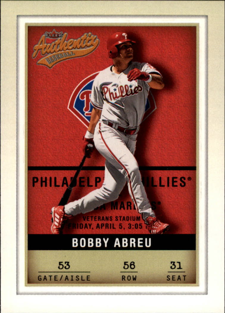 2002 Fleer Authentix #56 Bobby Abreu
