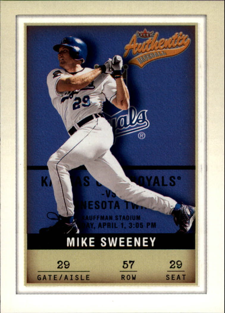 2002 Fleer Authentix #57 Mike Sweeney