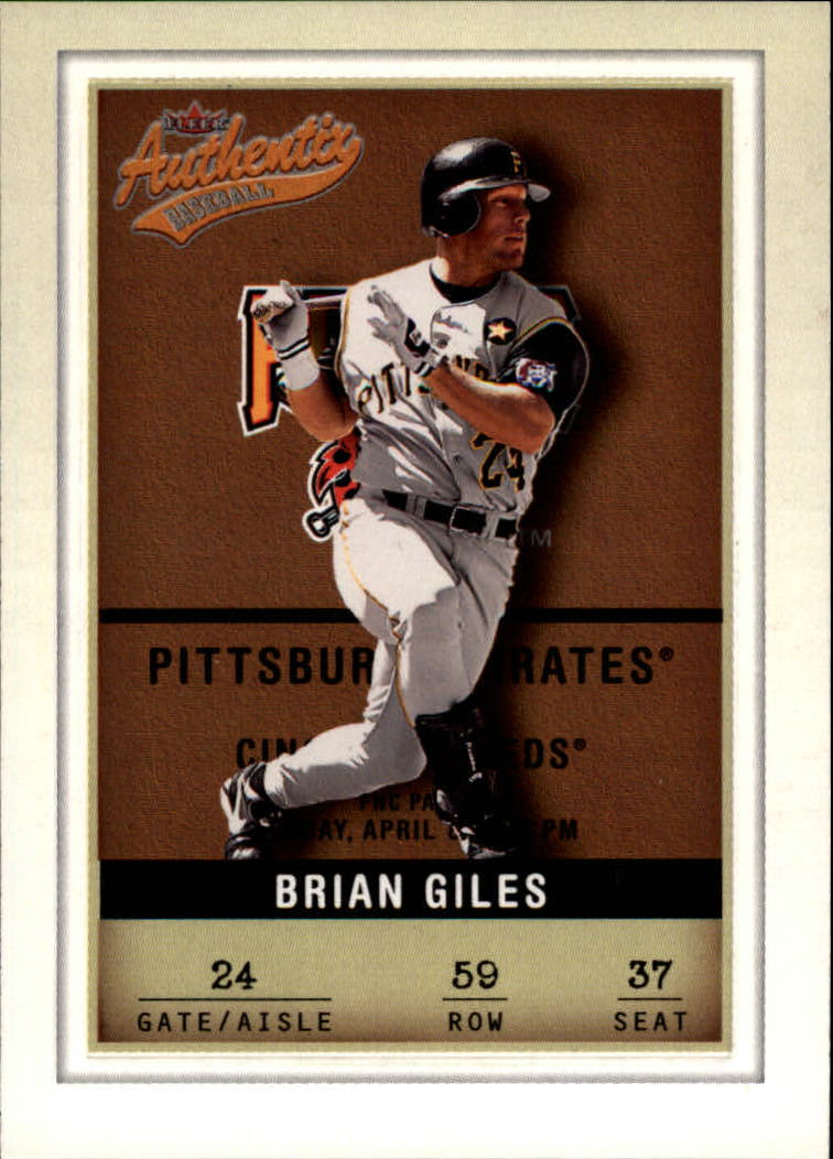 2002 Fleer Authentix #59 Brian Giles