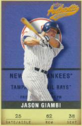 2002 Fleer Authentix #62 Jason Giambi