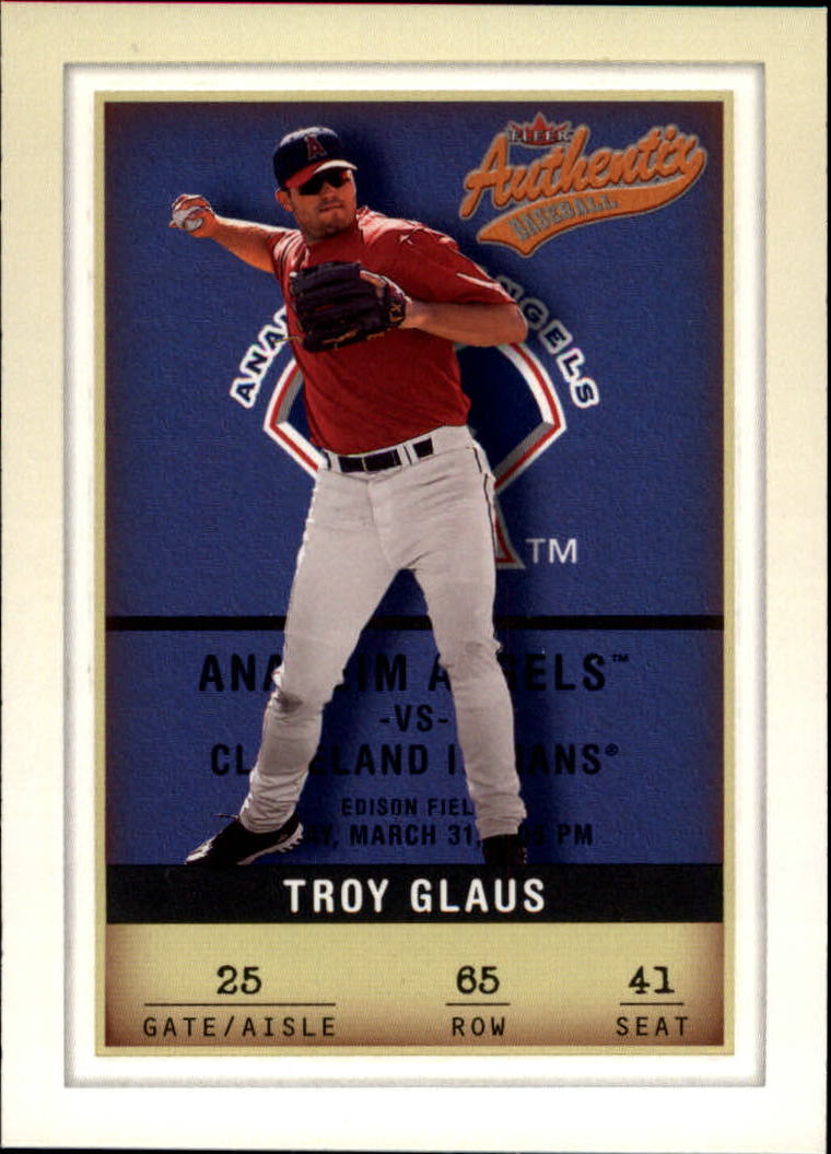 2002 Fleer Authentix #65 Troy Glaus