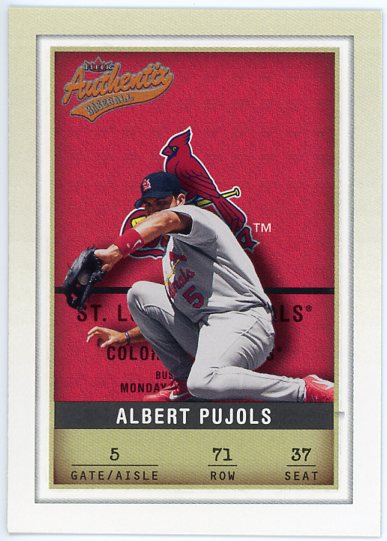 2002 Fleer Authentix #71 Albert Pujols