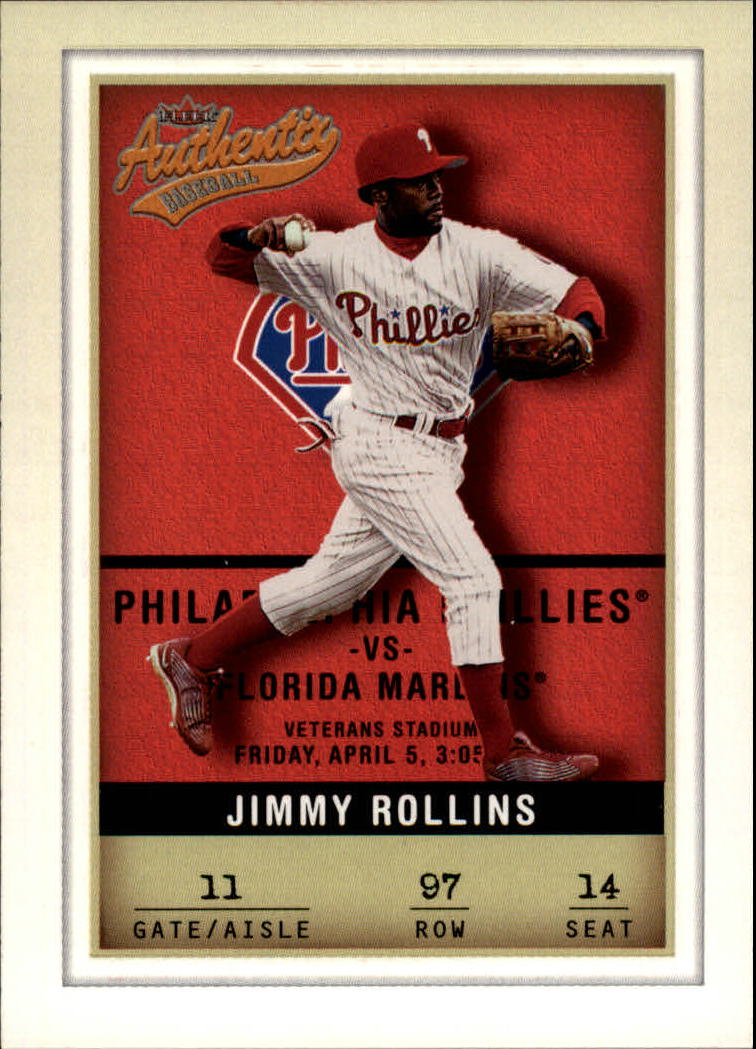 2002 Fleer Authentix #97 Jimmy Rollins