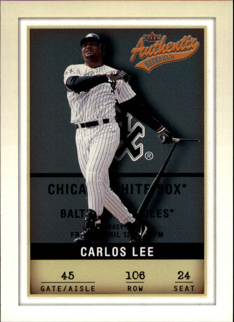 2002 Fleer Authentix #106 Carlos Lee