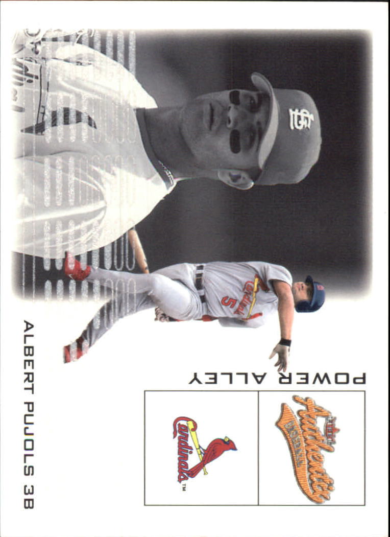 2002 Fleer Authentix Power Alley #15 Albert Pujols