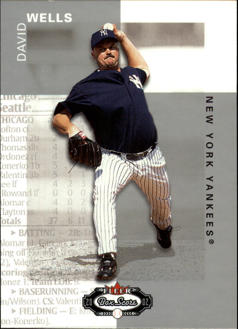 2002 Fleer Box Score #12 David Wells