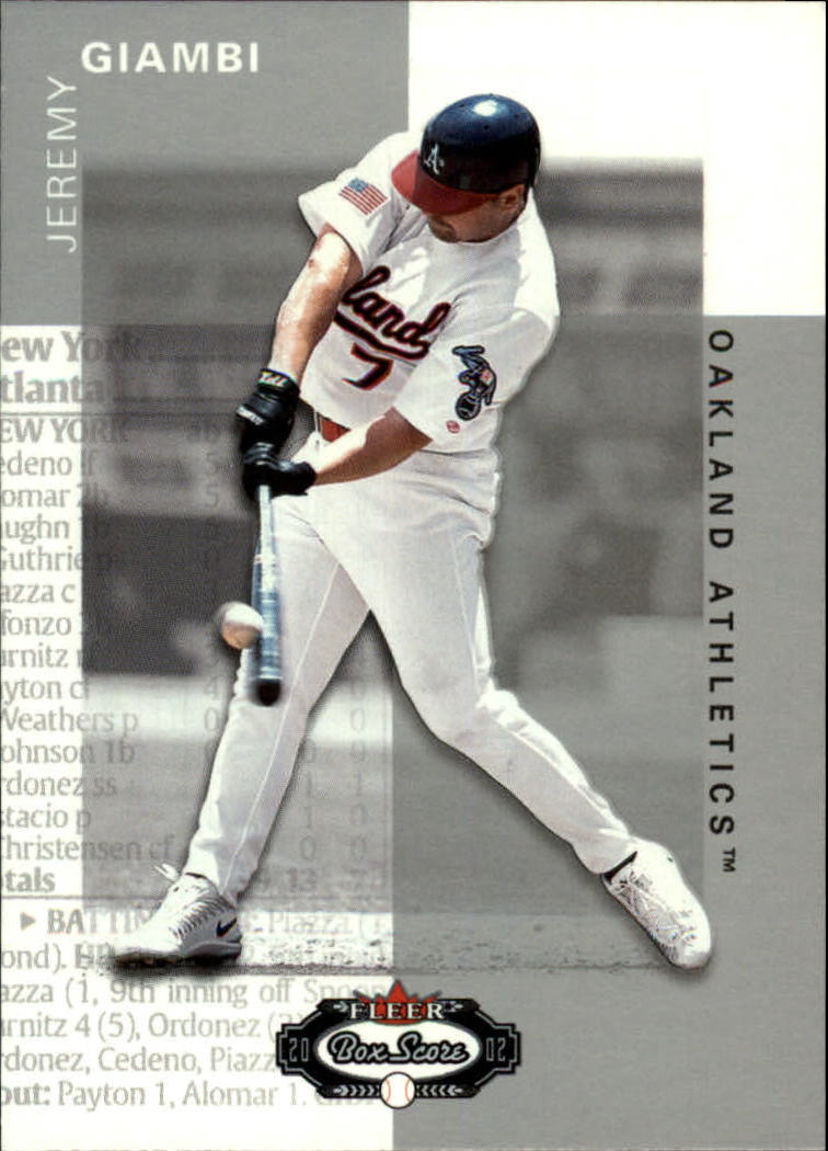 2002 Fleer Box Score #32 Jeremy Giambi