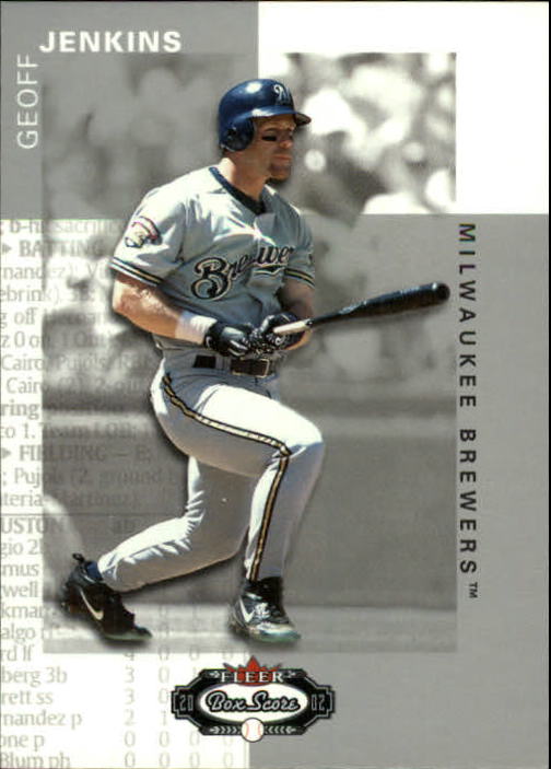 2002 Fleer Box Score #72 Geoff Jenkins