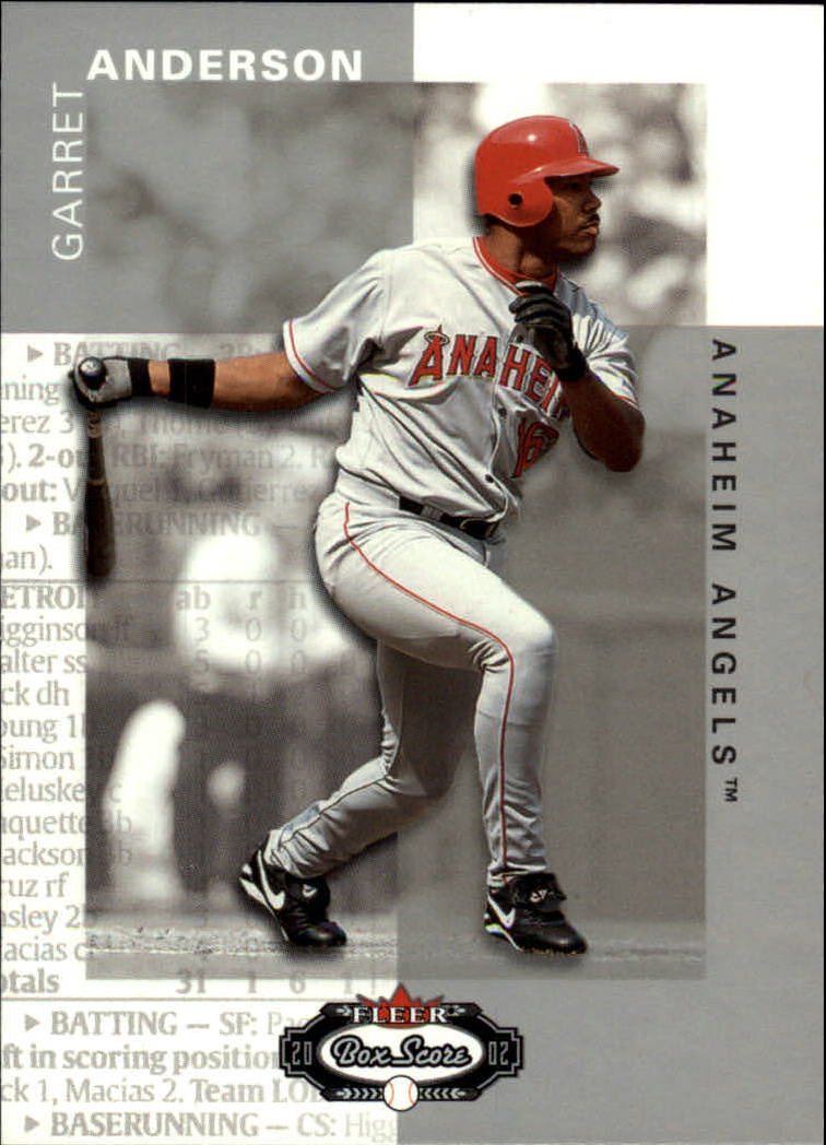2002 Fleer Box Score #84 Garret Anderson