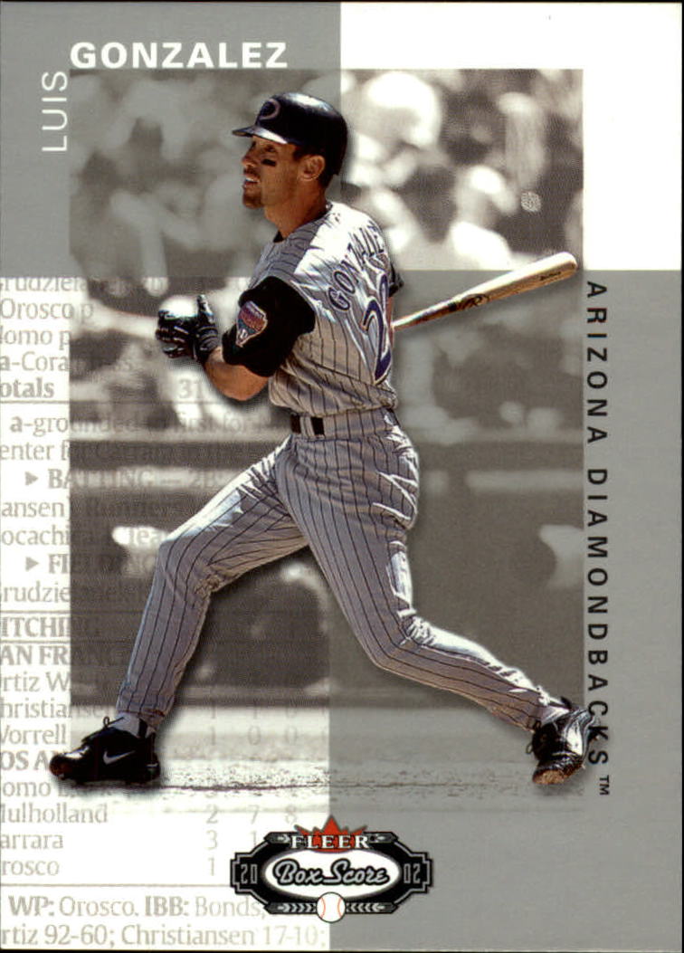 2002 Fleer Box Score #97 Luis Gonzalez