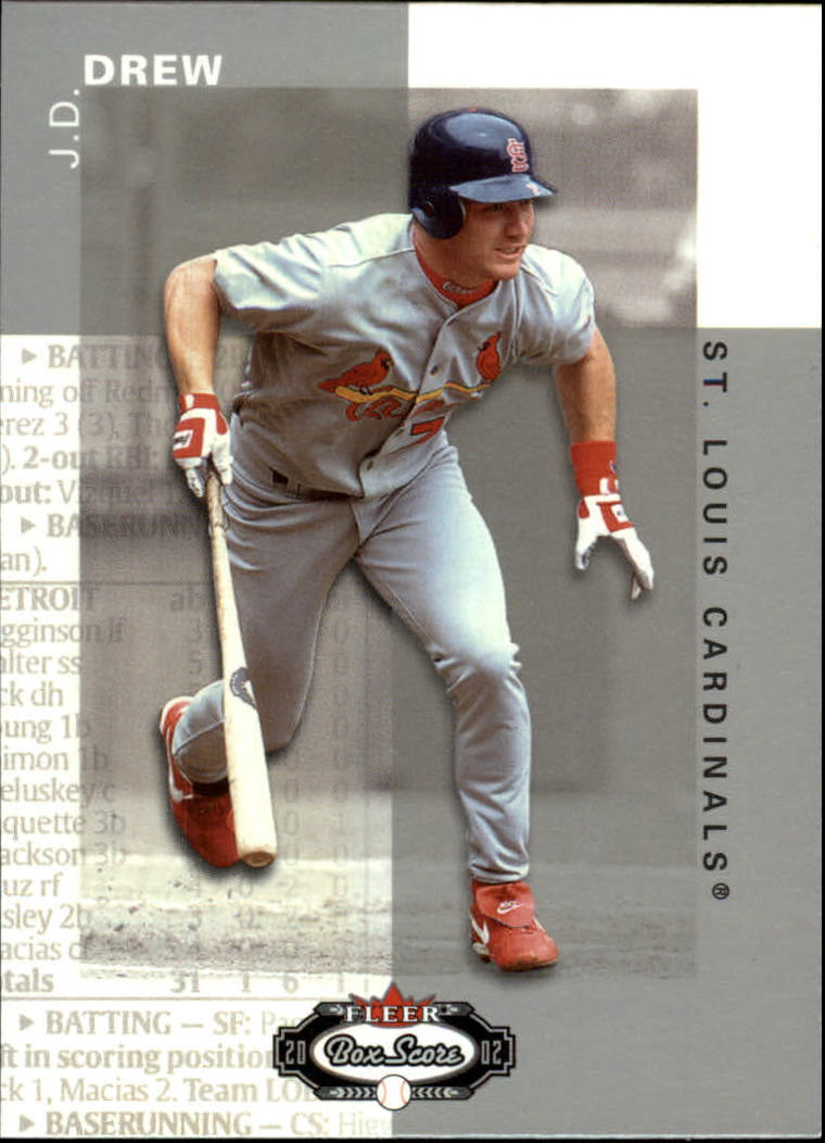2002 Fleer Box Score #109 J.D. Drew