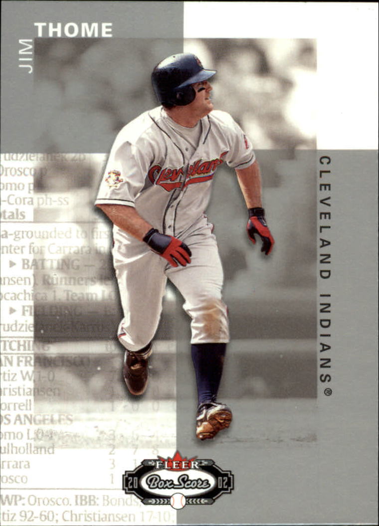2002 Fleer Box Score #111 Jim Thome
