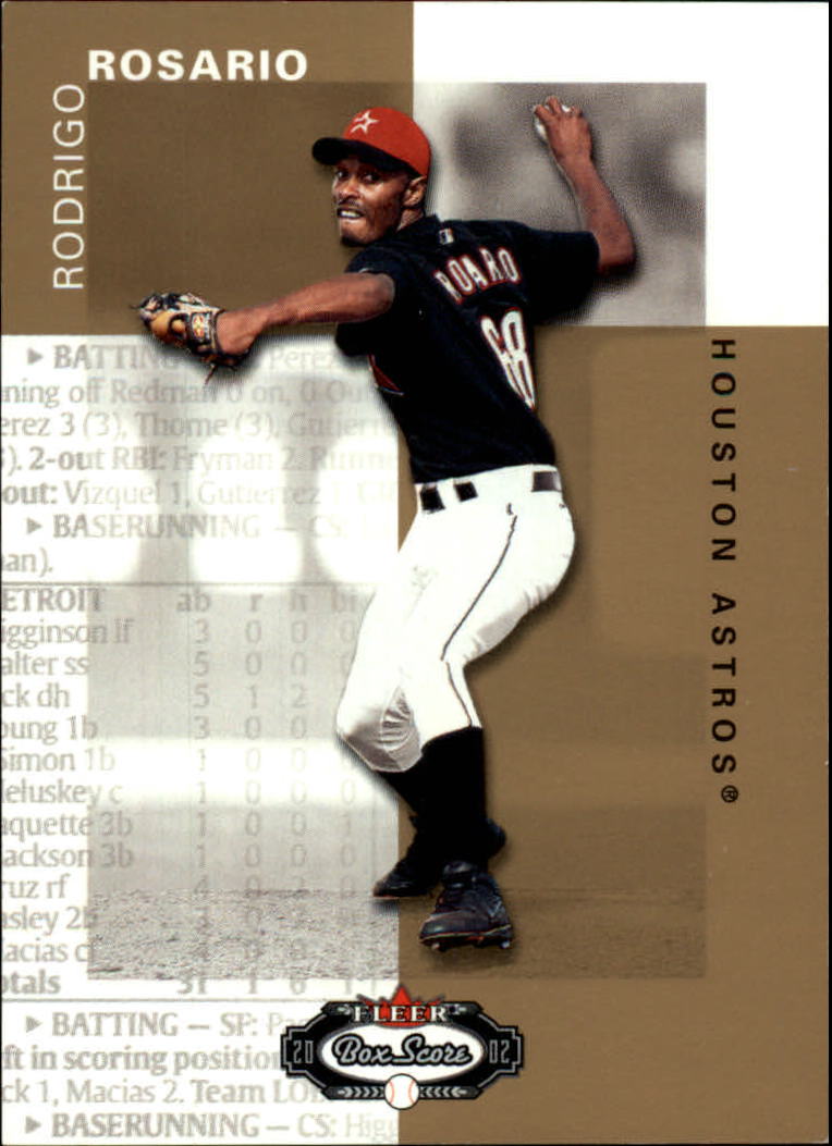 2002 Fleer Box Score #127 Rodrigo Rosario RP RC