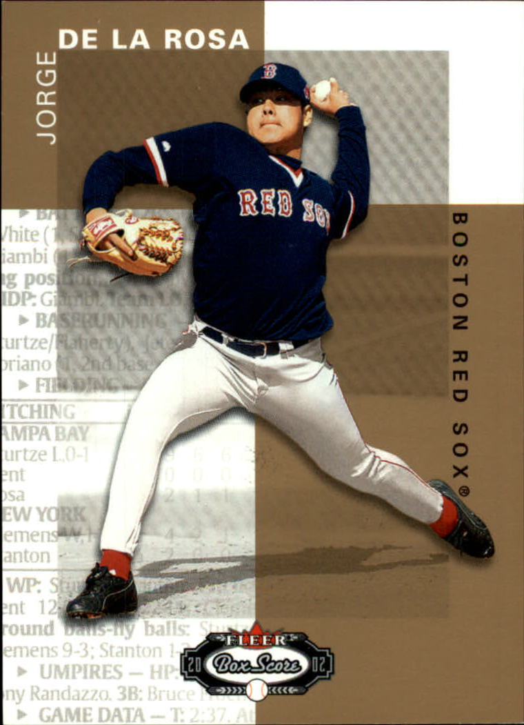 2002 Fleer Box Score #129 Jorge De La Rosa RP RC