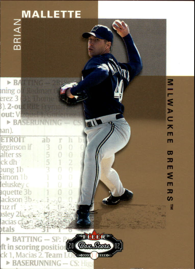 2002 Fleer Box Score #131 Brian Mallette RP RC