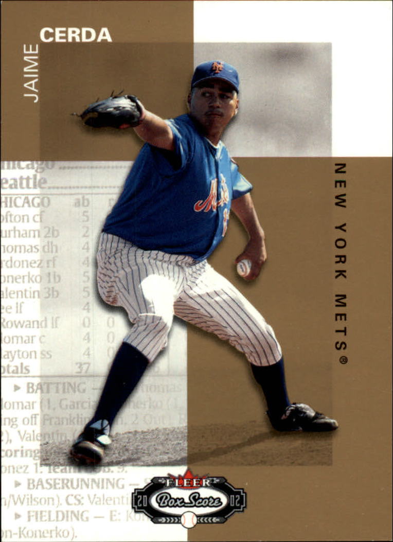 2002 Fleer Box Score #148 Jaime Cerda RP RC