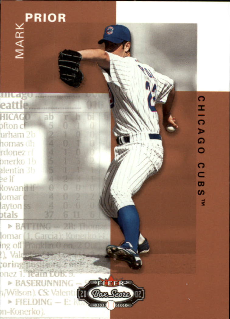 2002 Fleer Box Score #159 Mark Prior RS