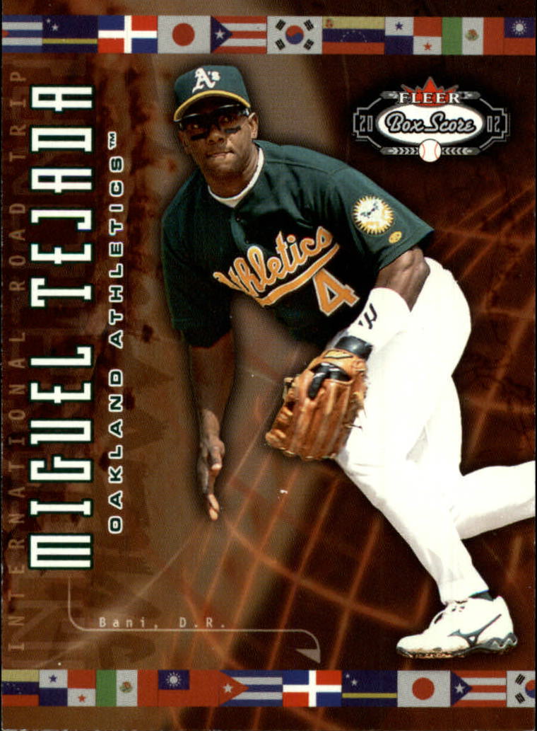 2002 Fleer Box Score #230 Miguel Tejada IRT