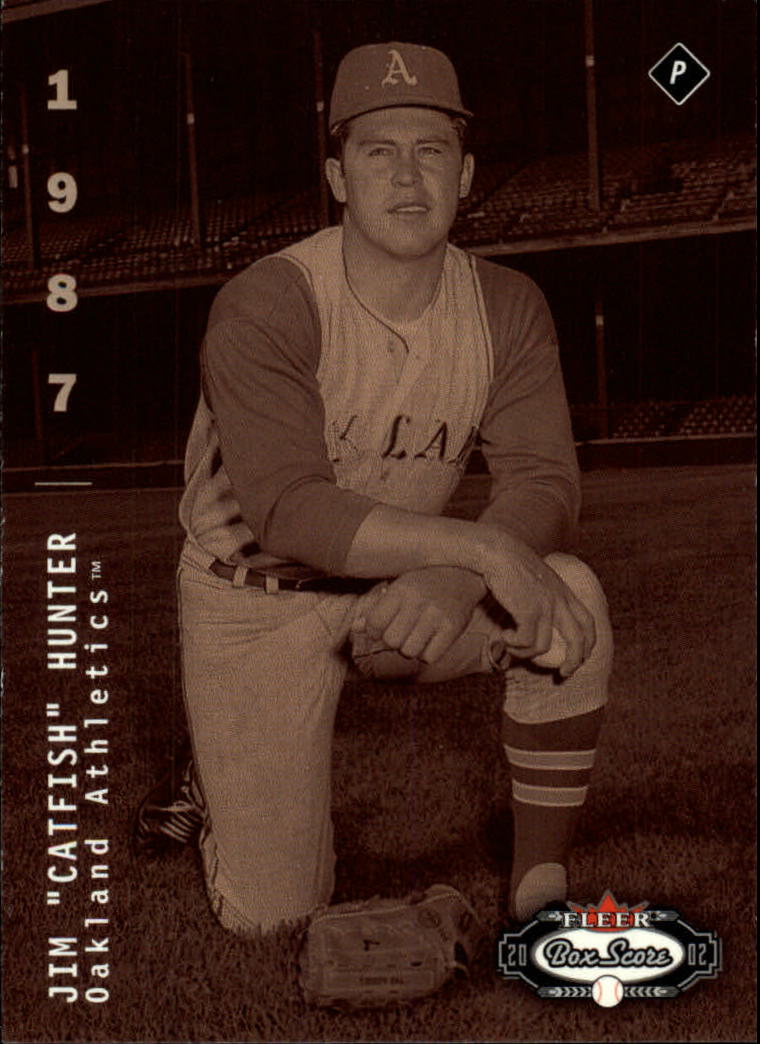 2002 Fleer Box Score #294 Catfish Hunter CT