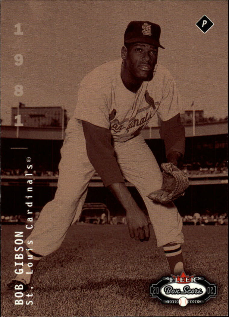 2002 Fleer Box Score #304 Bob Gibson CT