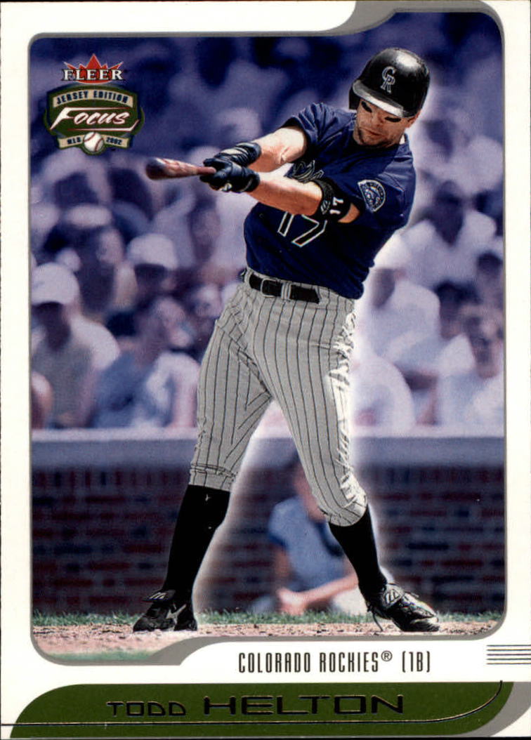 2002 Fleer Focus JE #166 Todd Helton