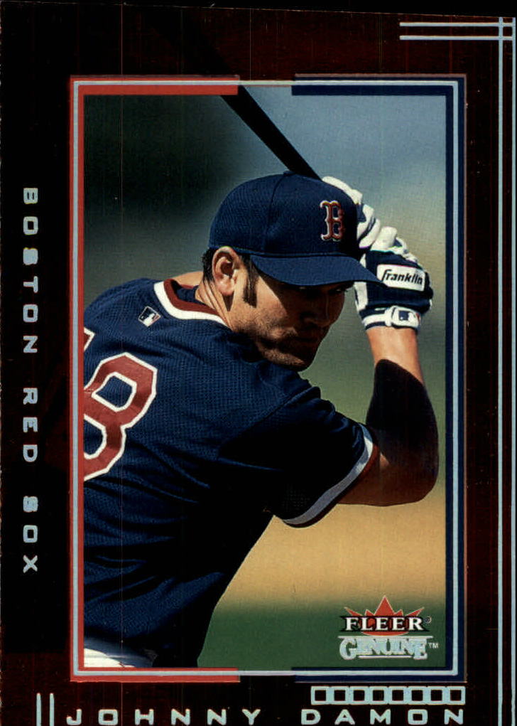 2002 Fleer Genuine #10 Johnny Damon Sox