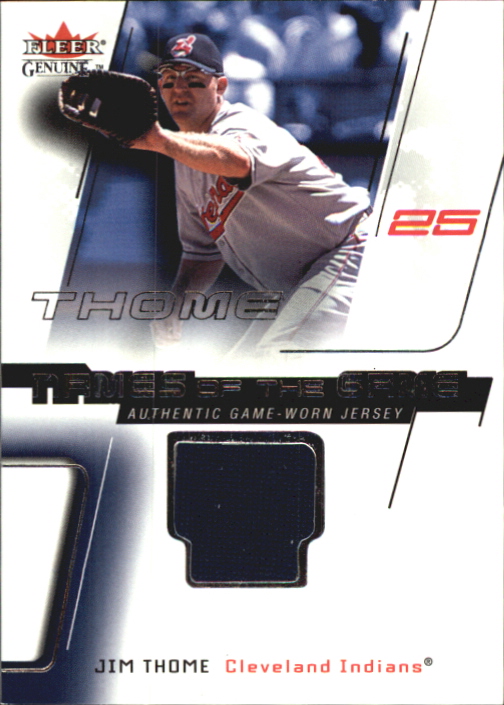 2002 Fleer Genuine Names of the Game Memorabilia #19 Jim Thome
