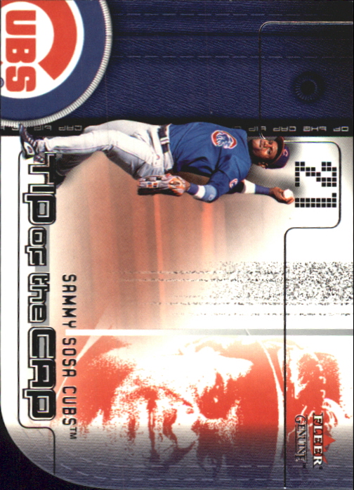 2002 Fleer Genuine Tip of the Cap #17 Sammy Sosa