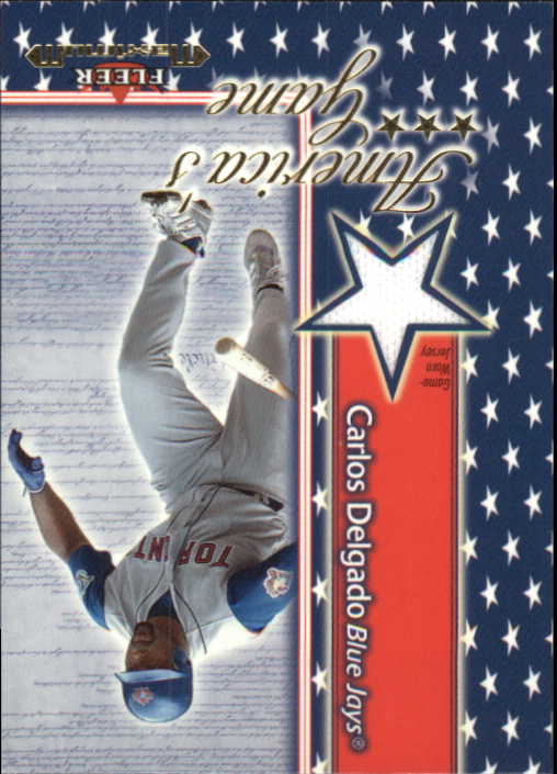 2002 Fleer Maximum Americas Game Jersey #4 Carlos Delgado