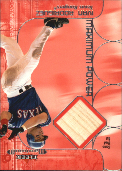 2002 Fleer Maximum Power Bat #17 Ivan Rodriguez