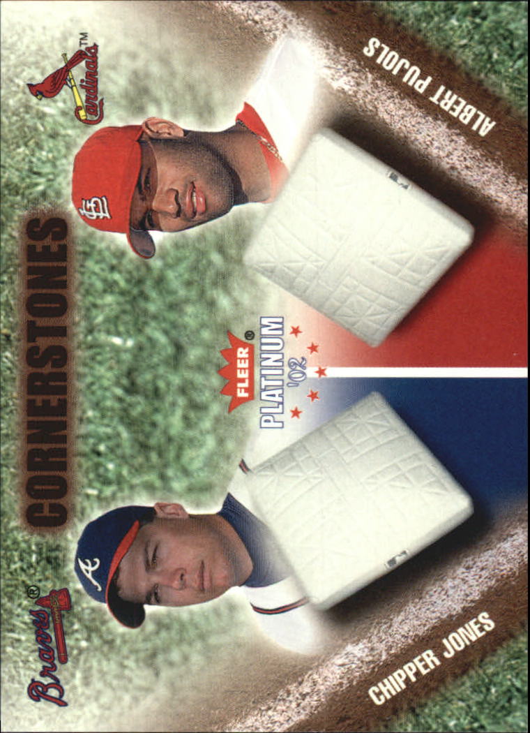 2002 Fleer Platinum Cornerstones #33 C.Jones/A.Pujols