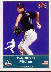 2002 Fleer Tradition Update #U1 P.J. Bevis SP RC
