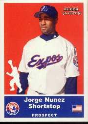 2002 Fleer Tradition Update #U18 Jorge Nunez SP RC