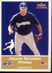 2002 Fleer Tradition Update #U63 Jayson Durocher SP RC