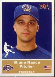 2002 Fleer Tradition Update #U86 Shane Nance SP RC