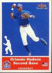 2002 Fleer Tradition Update #U95 Orlando Hudson SP