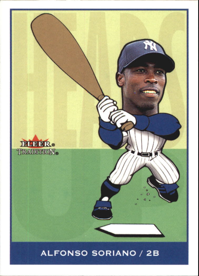 2002 Fleer Tradition Update Heads Up #U6 Alfonso Soriano