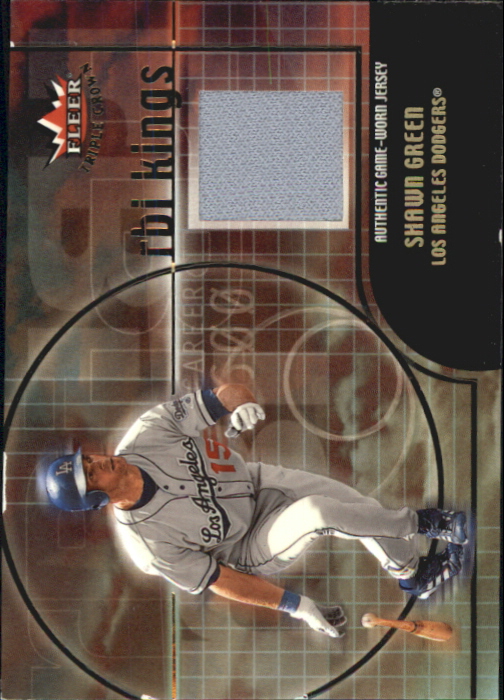 2002 Fleer Triple Crown RBI Kings Game Used #6 Shawn Green Jsy