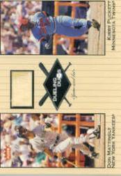 2002 Greats of the Game Dueling Duos Game Used Single #DM1 Kirby Puckett/Don Mattingly Bat