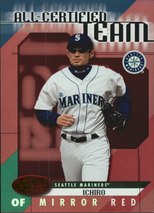 2002 Leaf Certified All-Certified Team Red #1 Ichiro Suzuki