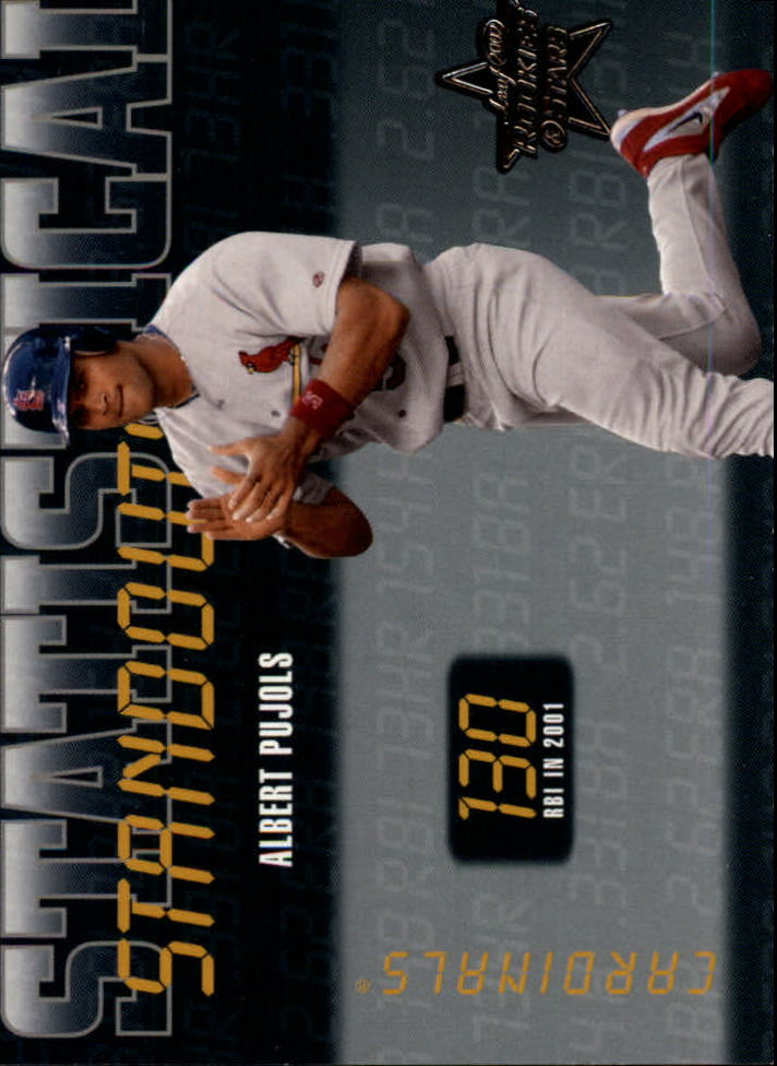2002 Leaf Rookies and Stars Statistical Standouts #20 Albert Pujols