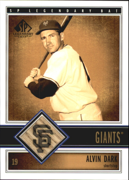 2002 SP Legendary Cuts Game Bat #BADA Alvin Dark DP