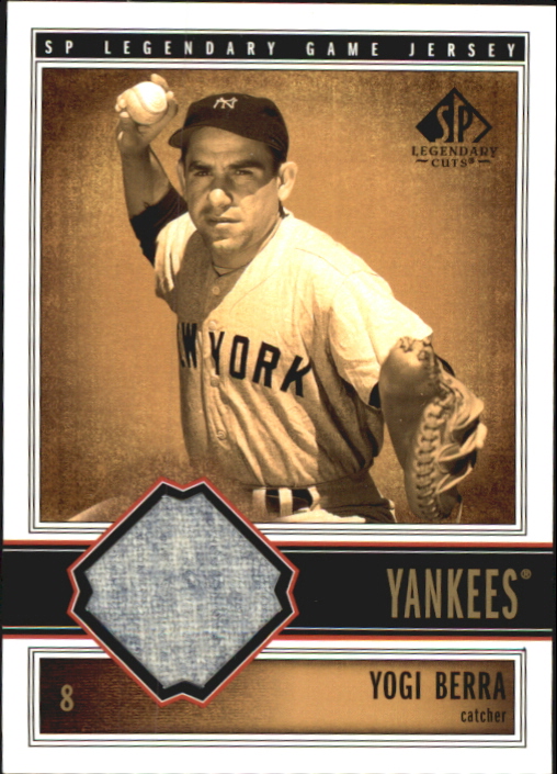 2002 SP Legendary Cuts Game Jersey #JYBE Yogi Berra Pants DP