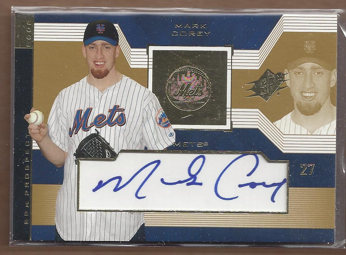 2002 SPx #127 Mark Corey AU RC