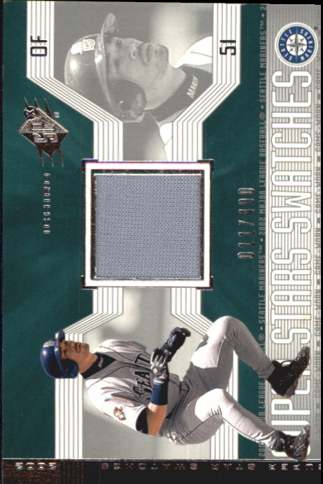 2002 SPx SuperStars Swatches Silver #165 Ichiro Suzuki