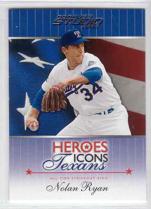 2002 Studio Heroes Icons Texans #HIT2 Nolan Ryan