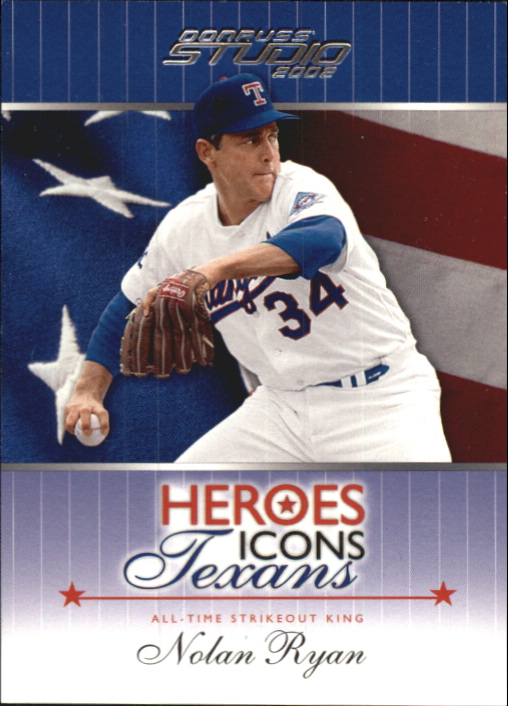 2002 Studio Heroes Icons Texans #HIT2 Nolan Ryan/500