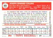 2002 Topps 1952 Reprints #52R18 Joe Collins back image