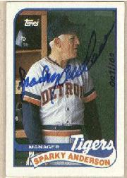 2002 Topps Hall of Fame Vintage BuyBacks AutoProofs #SA2 Sparky Anderson 88 TL/100